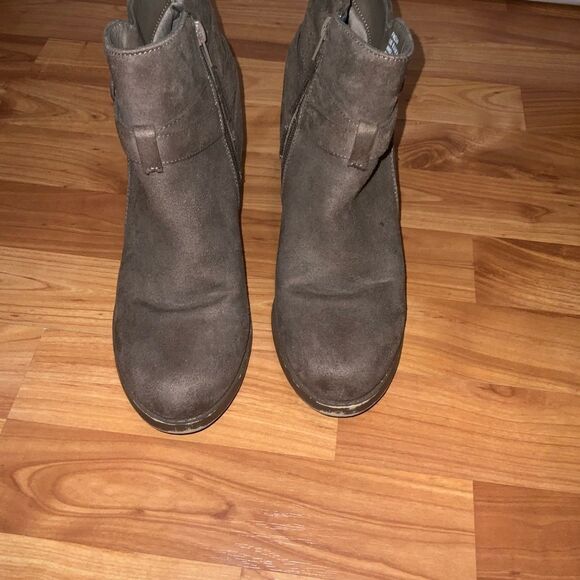 Women's Taupe Ankle Booties - Picture 2 of 6